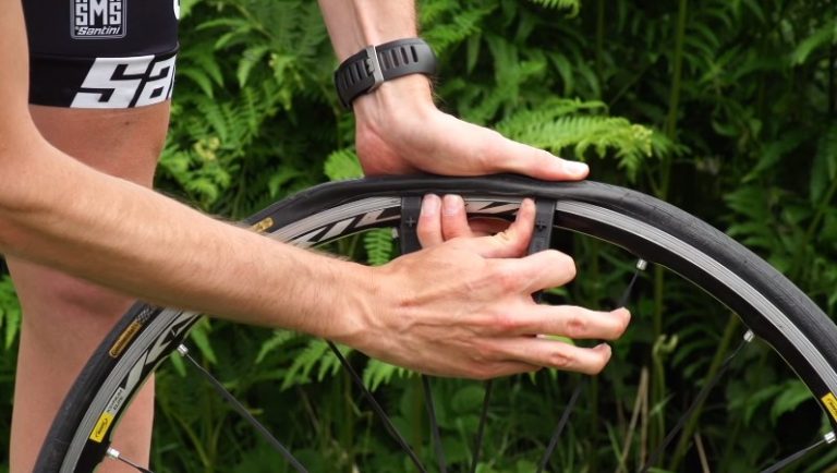 replace tire on bike